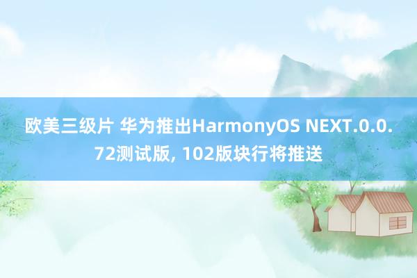 欧美三级片 华为推出HarmonyOS NEXT.0.0.72测试版， 102版块行将推送