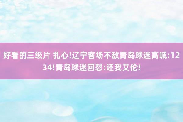 好看的三级片 扎心!辽宁客场不敌青岛球迷高喊:1234!青岛球迷回怼:还我艾伦!