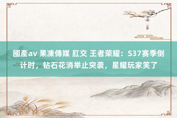 國產av 果凍傳媒 肛交 王者荣耀：S37赛季倒计时，钻石花消举止突袭，星耀玩家笑了