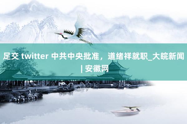 足交 twitter 中共中央批准，道绪祥就职_大皖新闻 | 安徽网