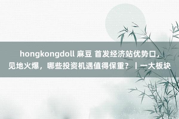 hongkongdoll 麻豆 首发经济站优势口，见地火爆，哪些投资机遇值得保重？丨一大板块