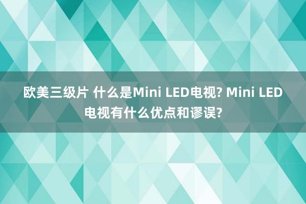 欧美三级片 什么是Mini LED电视? Mini LED电视有什么优点和谬误?