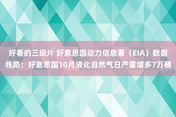 好看的三级片 好意思国动力信息署（EIA）数据线路：好意思国10月液化自然气日产量增多7万桶
