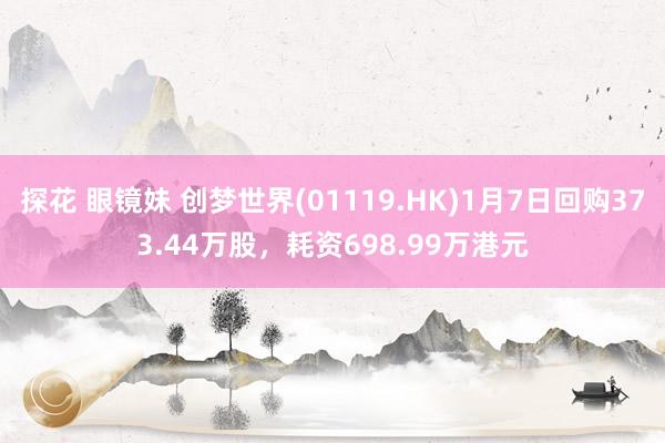 探花 眼镜妹 创梦世界(01119.HK)1月7日回购373.44万股，耗资698.99万港元