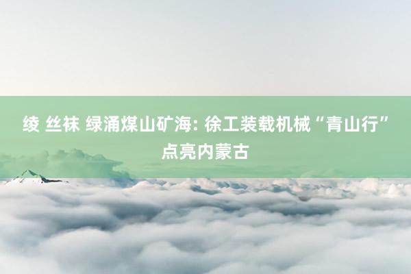 绫 丝袜 绿涌煤山矿海: 徐工装载机械“青山行”点亮内蒙古