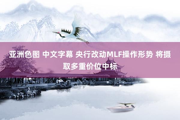 亚洲色图 中文字幕 央行改动MLF操作形势 将摄取多重价位中标