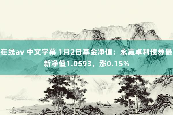 在线av 中文字幕 1月2日基金净值：永赢卓利债券最新净值1.0593，涨0.15%