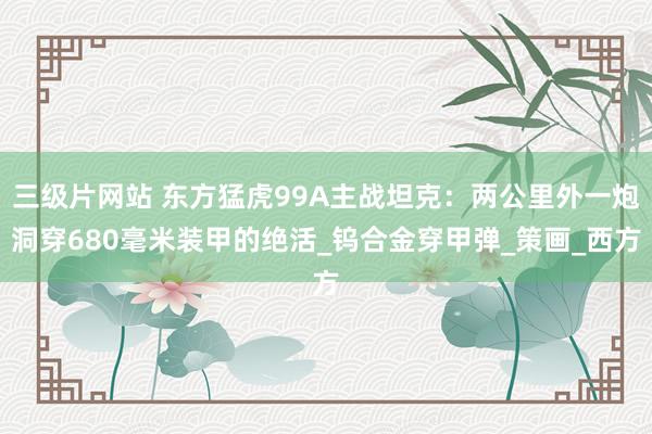 三级片网站 东方猛虎99A主战坦克：两公里外一炮洞穿680毫米装甲的绝活_钨合金穿甲弹_策画_西方