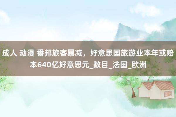 成人 动漫 番邦旅客暴减，好意思国旅游业本年或赔本640亿好意思元_数目_法国_欧洲