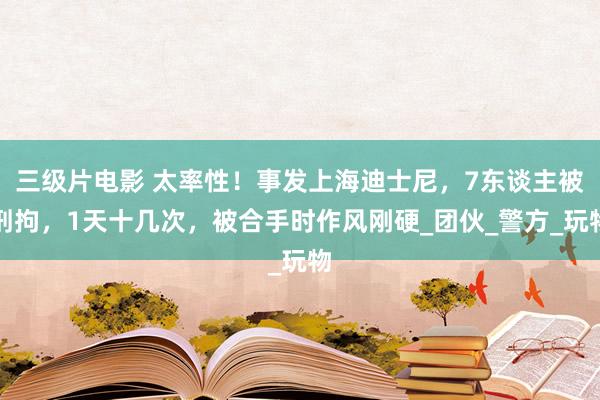 三级片电影 太率性！事发上海迪士尼，7东谈主被刑拘，1天十几次，被合手时作风刚硬_团伙_警方_玩物