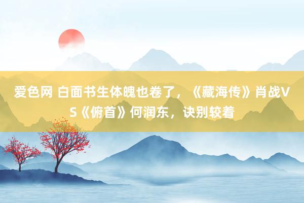 爱色网 白面书生体魄也卷了，《藏海传》肖战VS《俯首》何润东，诀别较着
